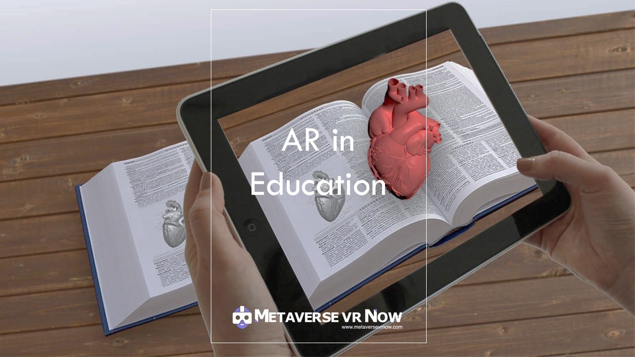 immersive learning experience in school via extended reality, AR technology, tablet book