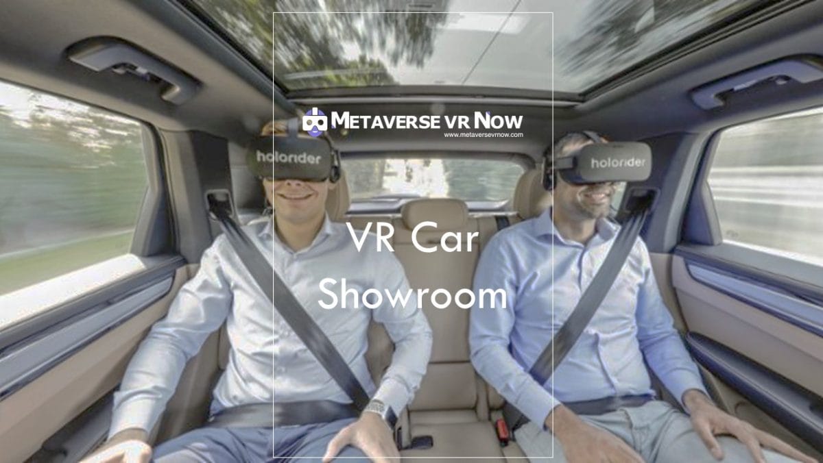 VR vehicle showroom, augmented reality, extended reality