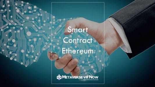 Human being shaking hands with blockchain concept for crypto smart contract