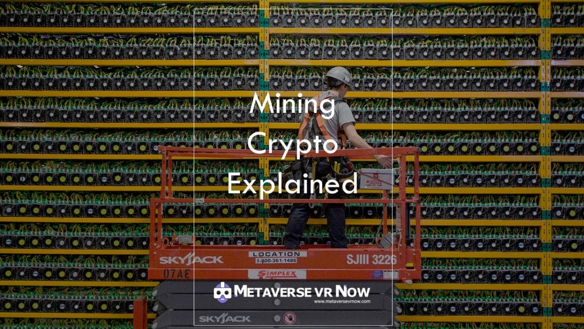 An engineers doing computer maintenance for Mining Cryptocurrency 