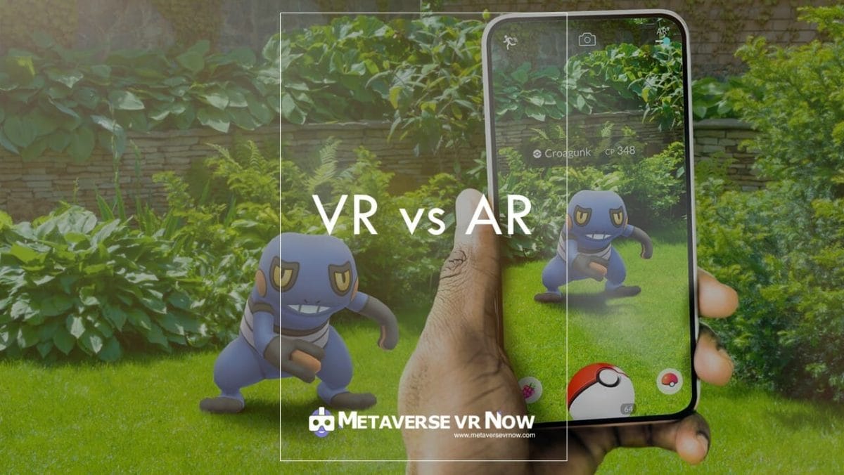 What is an example of augmented reality? What are the 3 types of virtual reality?