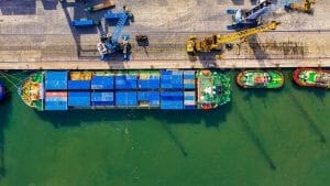 Vessel cargo in Port Philippines
